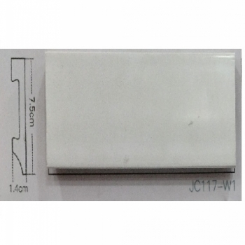 ZOC.PVC REVIN C/RECTO JC117 7.5CMX2.40MT