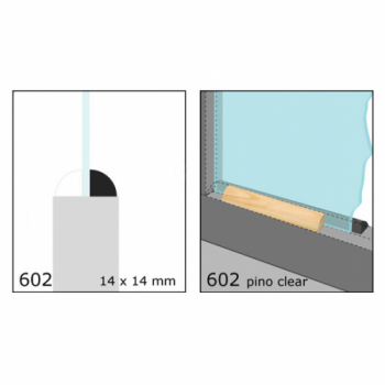 CLEAR CONTRAVIDRIO 3/4X3/4 N602