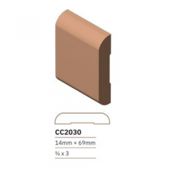 CLEAR C/MARCO LISO 3/4"TIRA X 3"N203