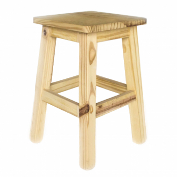 BANCO PINO PATA CUADRADA 075