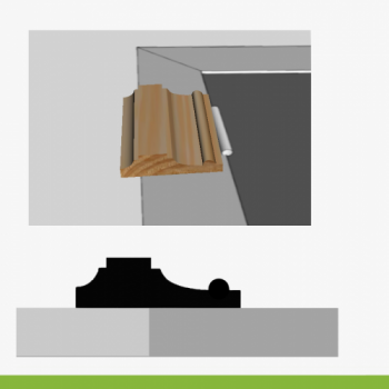 CLEAR C/MARCO MOLD 3/4" TIR X 2" N214