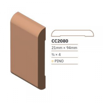 CLEAR C/MARCO LISO 3/4"TIRA X 4"N208