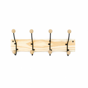 PERCHERO PINO X 4 DOBLE HIERRO