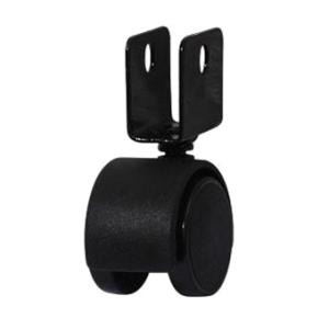 RUEDA DOBLE NEGRA 40MM C/FRENO AP-29