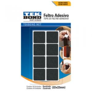 TEKBOND FIELT.CUAD.22MM NEG.X16UNI