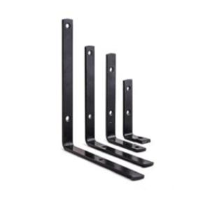 MENSULA DE HIERRO DE 25 CM NEGRO