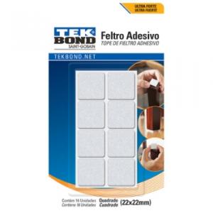 TEKBOND FIELT.CUAD.22MM BCO X16UNI