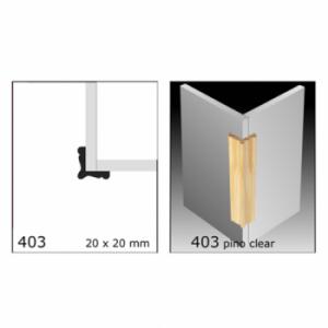 CLEAR ESQUIN.TIRA 1"X1"N403