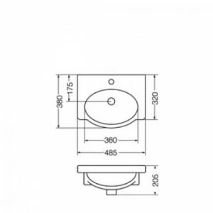 L.VENECIA L6V1J B/LAV.64CM 1A FVA