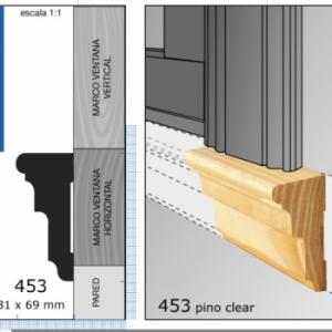 CLEAR ANTEPECHO 1.1/2"X3"N453