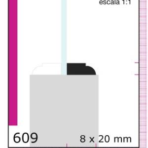 CLEAR CONTRAVIDRIO 1/2X1 N609