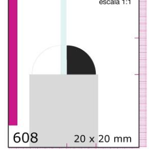 CLEAR CONTRAVIDRIO 1X1 N608