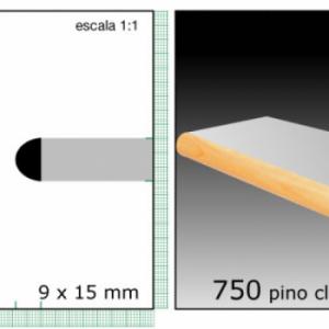 CLEAR TAPACANTO X TIRA 1/2X3/4 N750