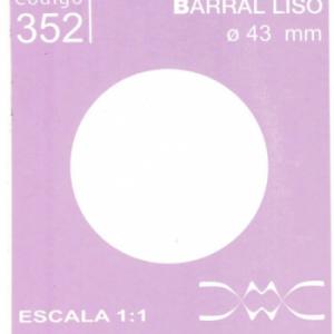 CLEAR BARRAL LISO X TIRA 2X2 N352