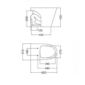 L.MARINA IHCMJ B/INODORO CORTO FVA