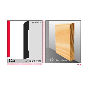 CLEAR ZOC LISO 3/4" X TIRA X4"N112