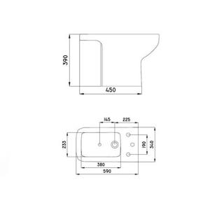 L.TRENTO BEL3J B/BIDET 3AG BEL3J B